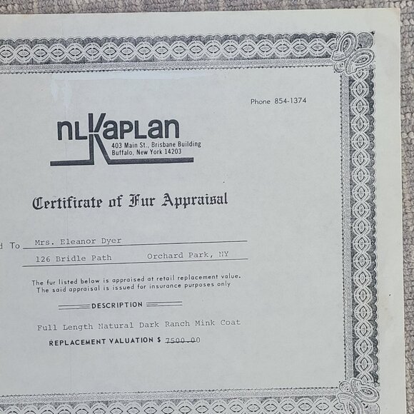 Full Length Natural Dark Ranch Mink Coat & Hat - Picture 3 of 5